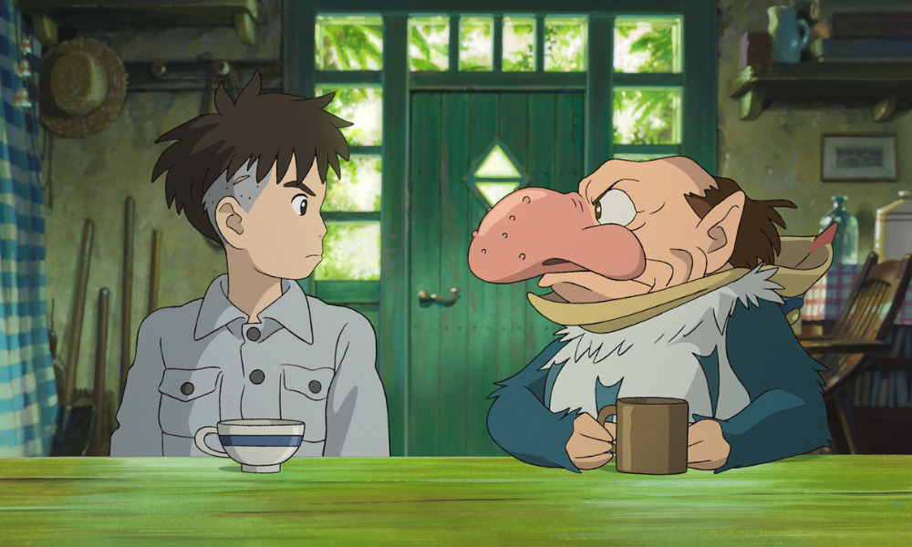 Mahito and the grey horn from The Boy and the Heron by Hayao Miyazaki